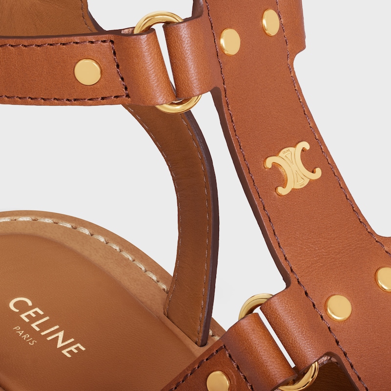 sandalo gladiatore lympia celine in pelle di vitello