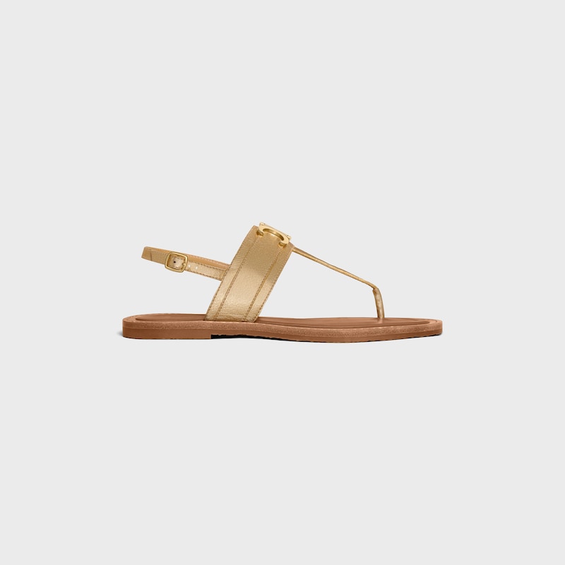 perizoma celine lympia triomphe in pelle di vitello laminata