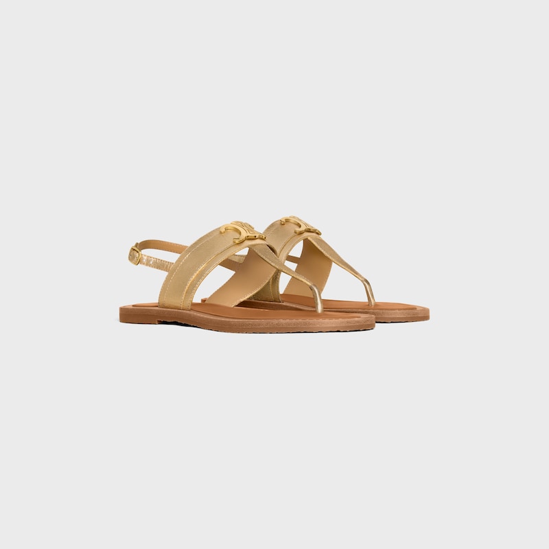 perizoma celine lympia triomphe in pelle di vitello laminata