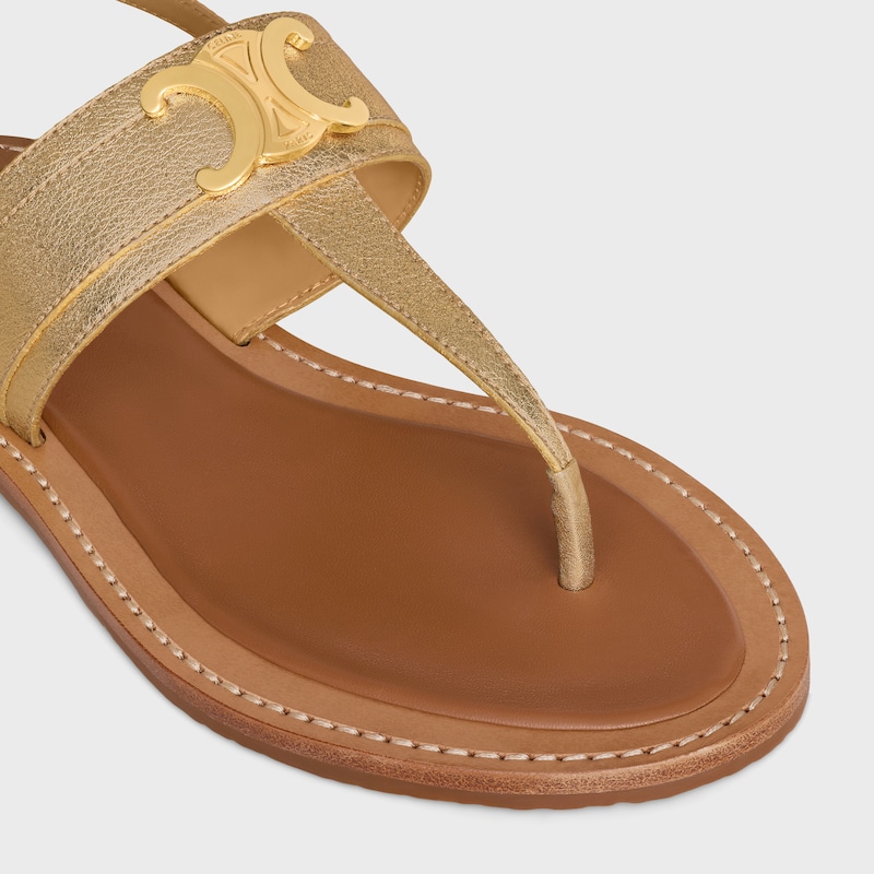 perizoma celine lympia triomphe in pelle di vitello laminata