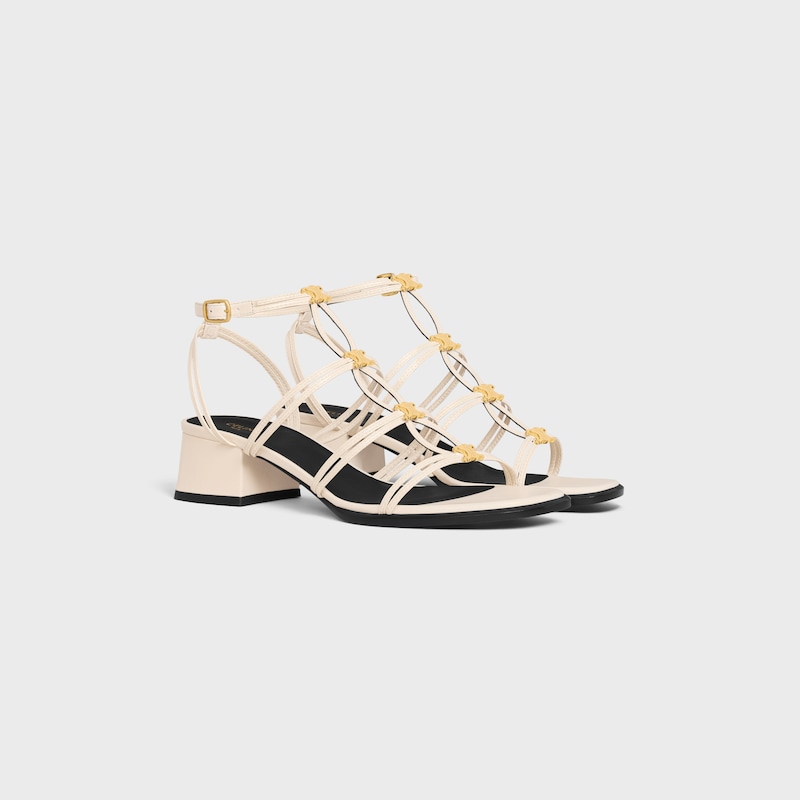 sandalo celine clemence multi triomphe in pelle di agnello