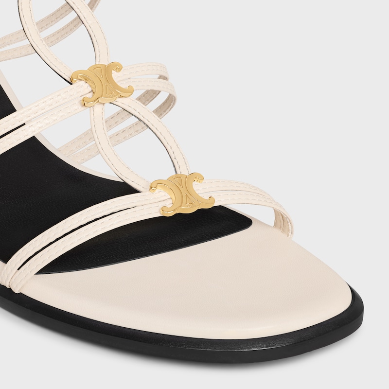sandalo celine clemence multi triomphe in pelle di agnello