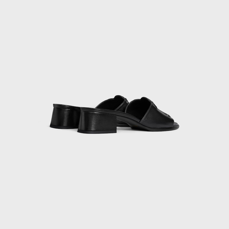 mule celine clemence in pelle di agnello e vitello verniciato