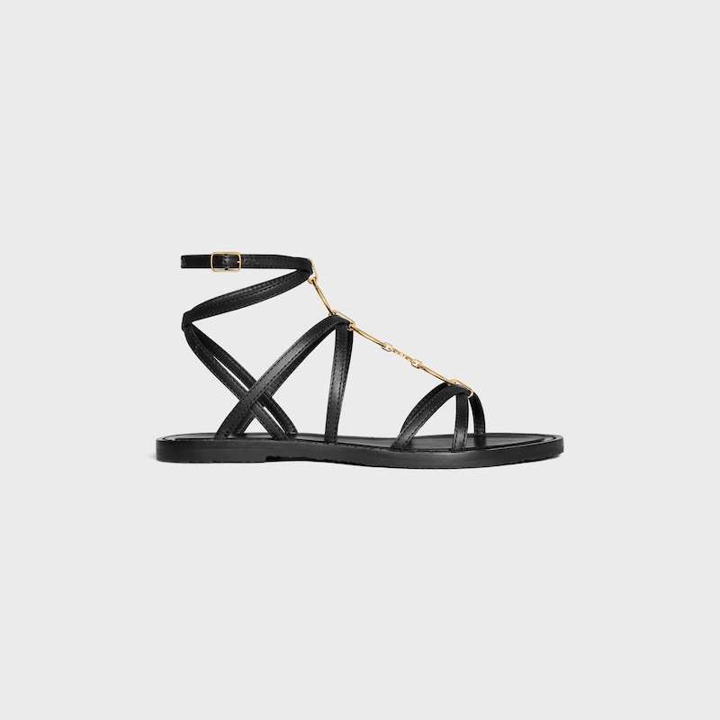 sandalo gioiello celine lympia con cinturini in pelle di vitello