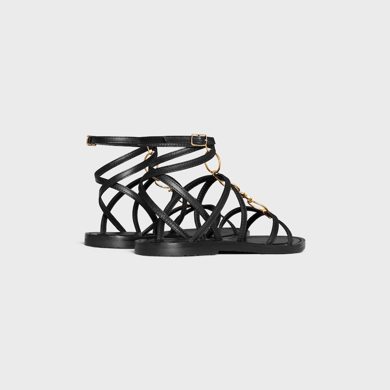 sandalo gioiello celine lympia con cinturini in pelle di vitello