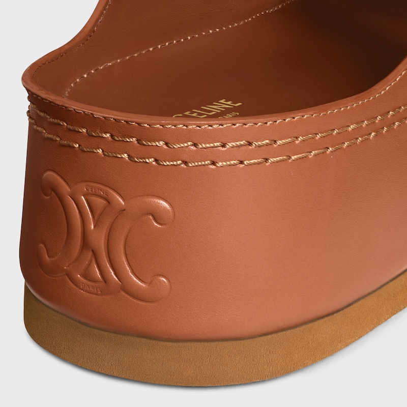 mule con zeppa celine polly in pelle di vitello