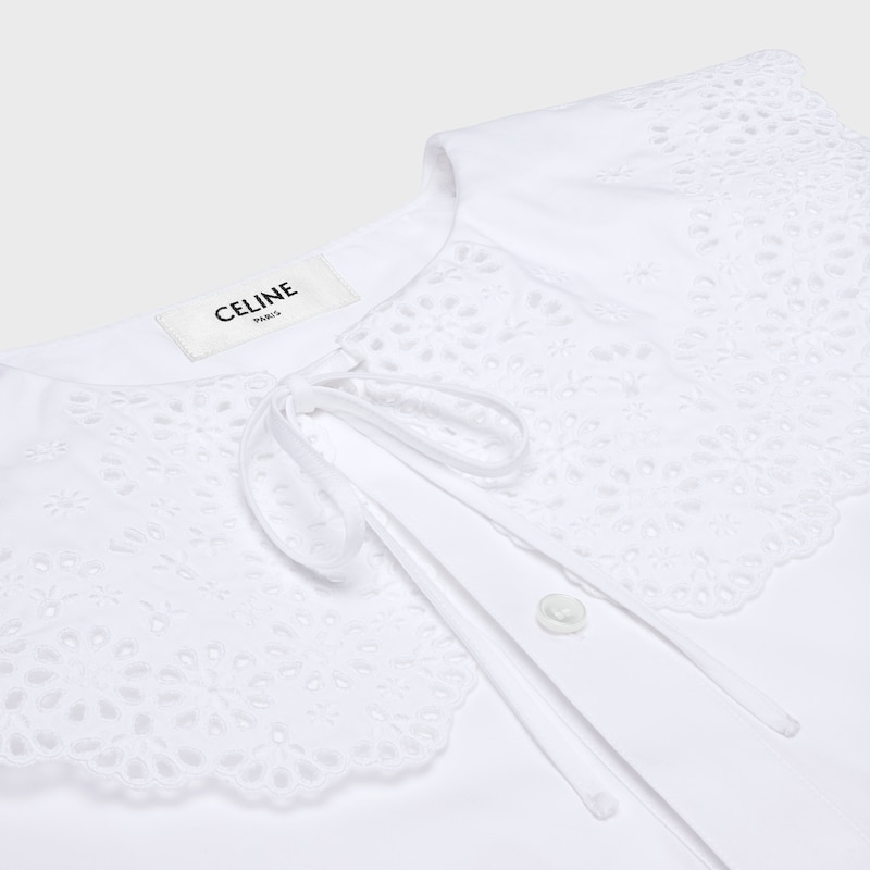 camicia corta romy in popeline di cotone