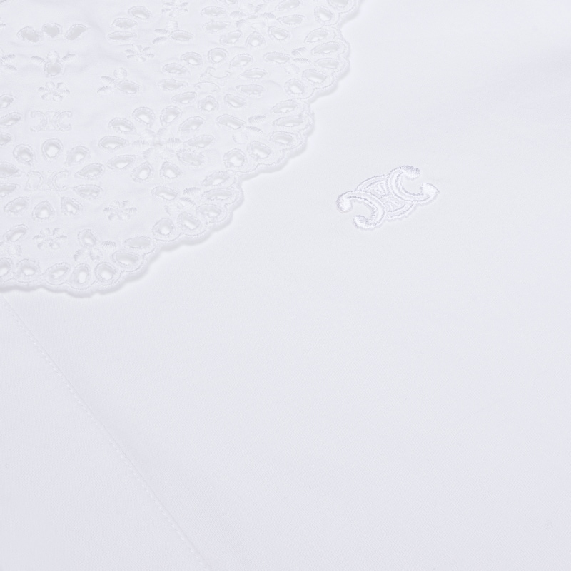 camicia corta romy in popeline di cotone