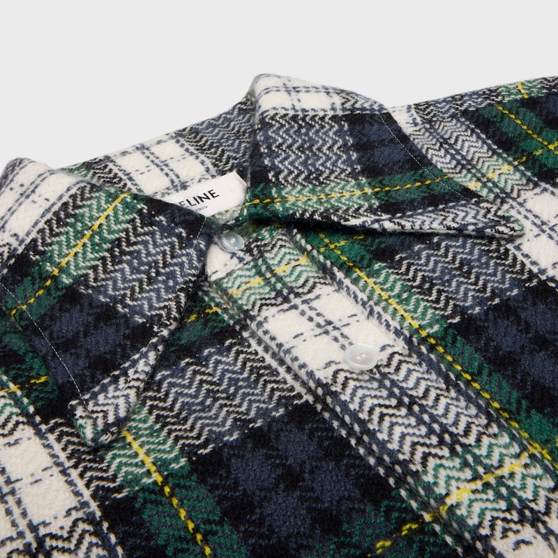 camicia in cashmere tartan