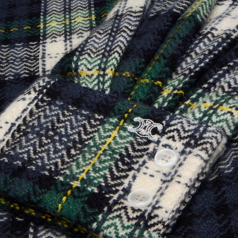camicia in cashmere tartan