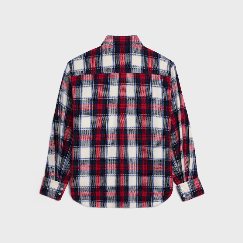 camicia in cashmere a quadri