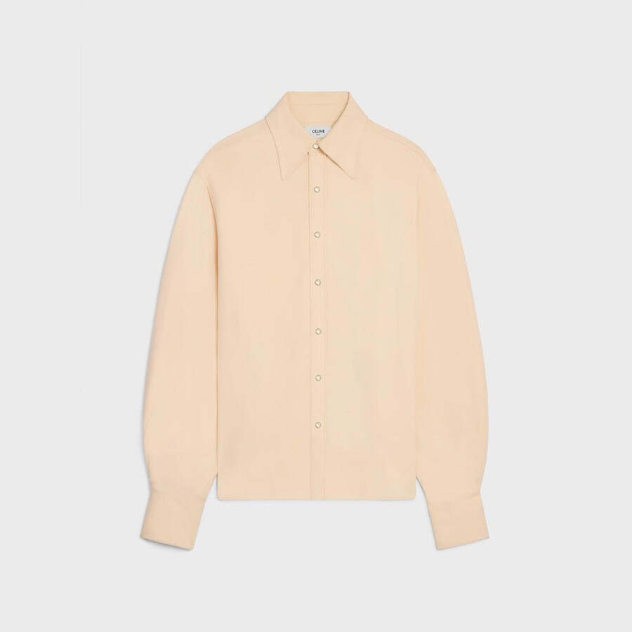 camicia in cady di viscosa e seta