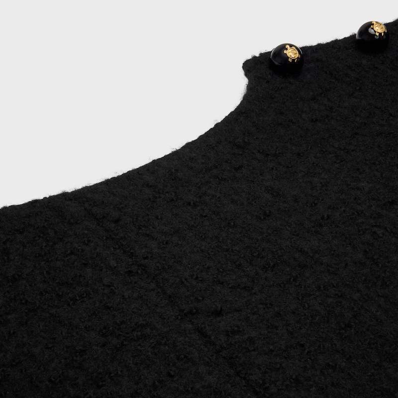 top con scollo a barca in cashmere e lana natteacute