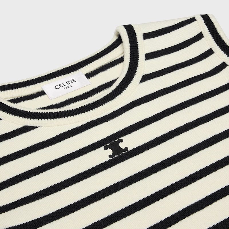 maglia triomphe maniche marinière in lana