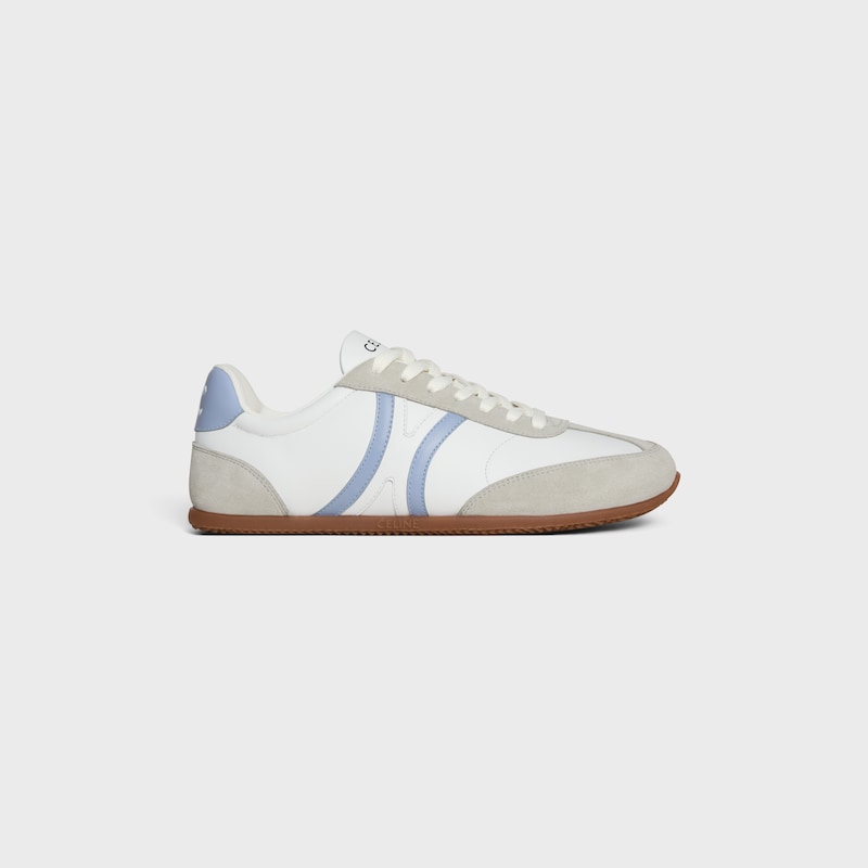 celine jogger - sneaker bassa con stringhe in vitello e vitello scamosciato