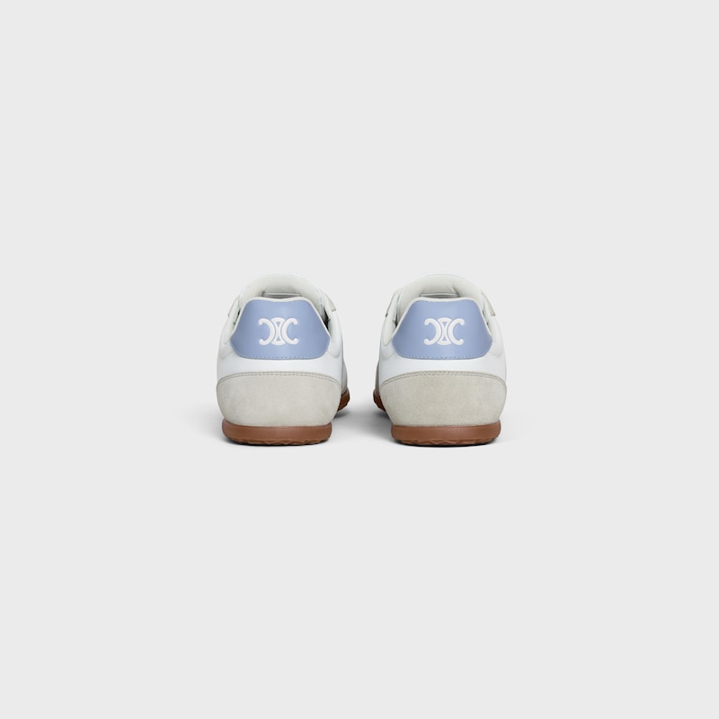 celine jogger - sneaker bassa con stringhe in vitello e vitello scamosciato