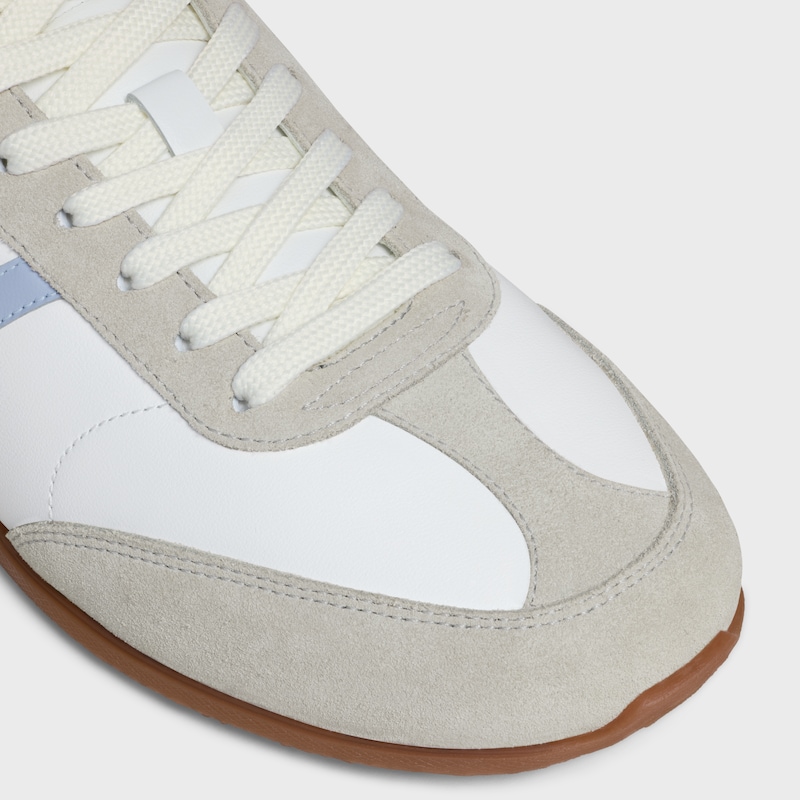 celine jogger - sneaker bassa con stringhe in vitello e vitello scamosciato