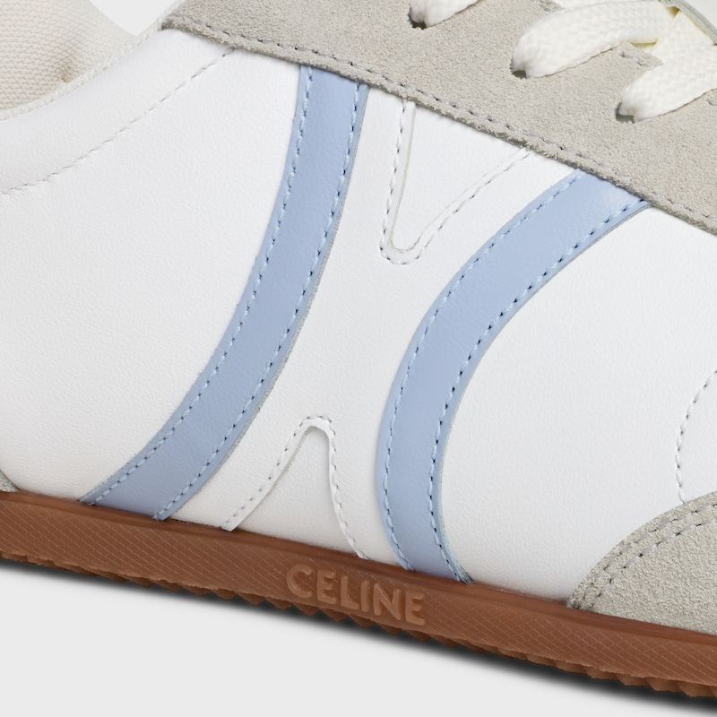 celine jogger - sneaker bassa con stringhe in vitello e vitello scamosciato