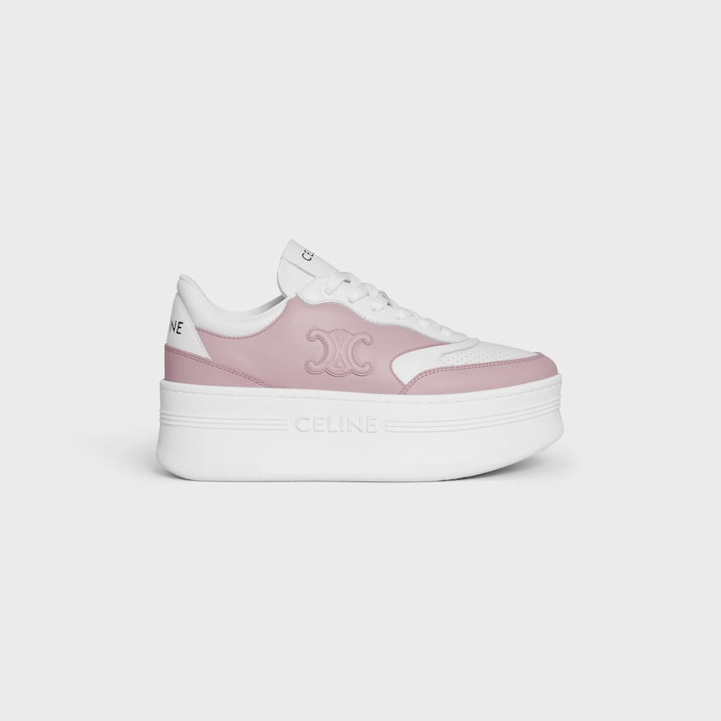 sneaker block con triomphe in pelle di vitello