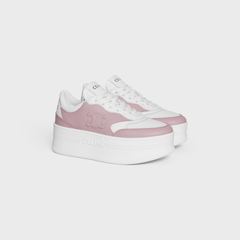 sneaker block con triomphe in pelle di vitello
