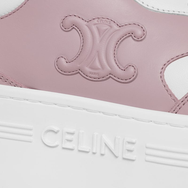 sneaker block con triomphe in pelle di vitello