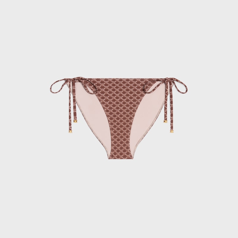 slip da bagno triomphe in jersey opaco monogramma