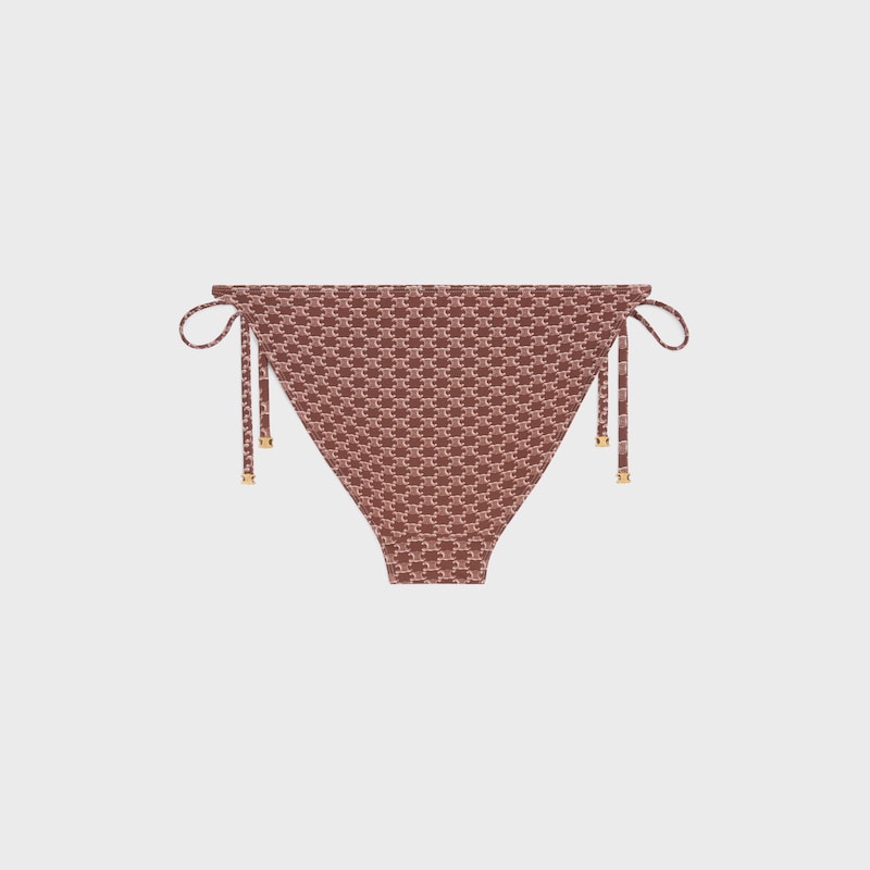 slip da bagno triomphe in jersey opaco monogramma
