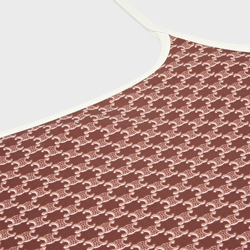 costume da bagno in jersey opaco monogramma