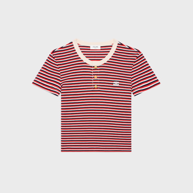 t-shirt triomphe in jersey a righe