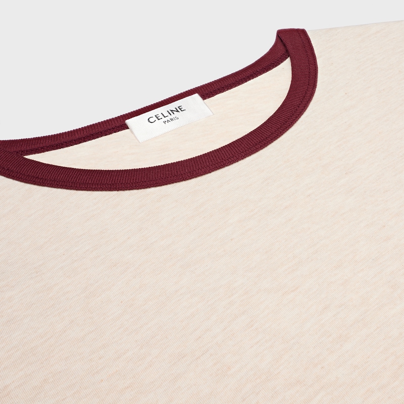 t-shirt blason anni 70 in jersey di cotone