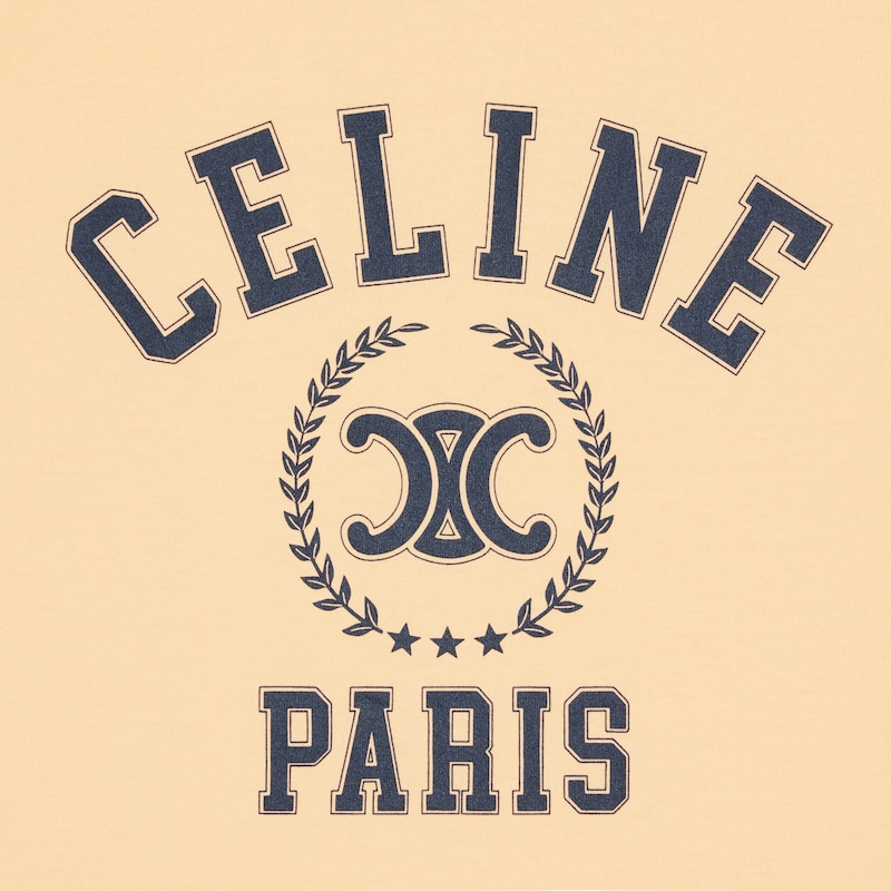 canotta celine in jersey di cotone