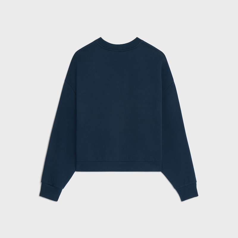 felpa oversize celine in pile di cotone