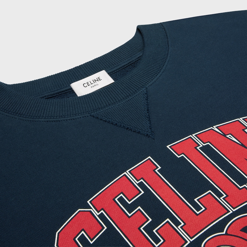 felpa oversize celine in pile di cotone