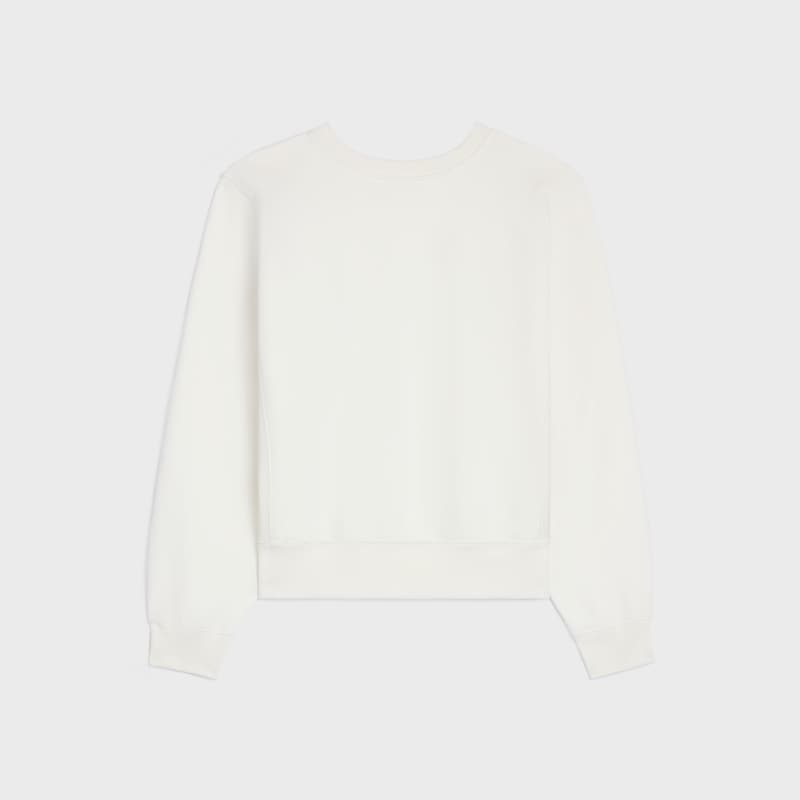felpa oversize celine in pile di cotone