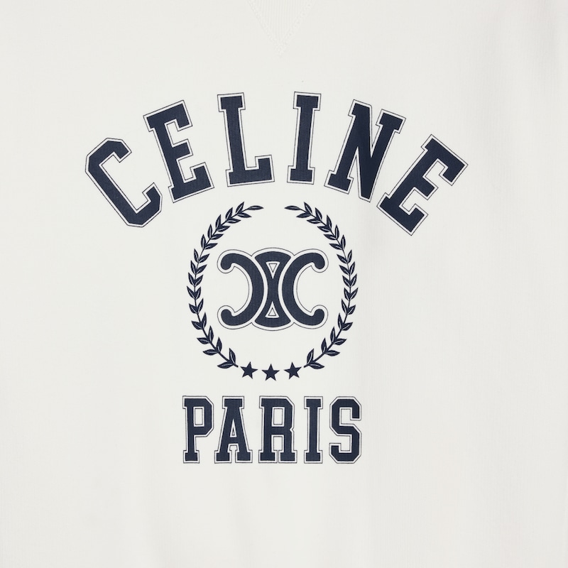 felpa oversize celine in pile di cotone