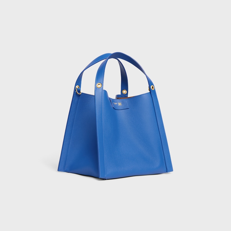 borsa cubo piccola in morbida pelle di vitello