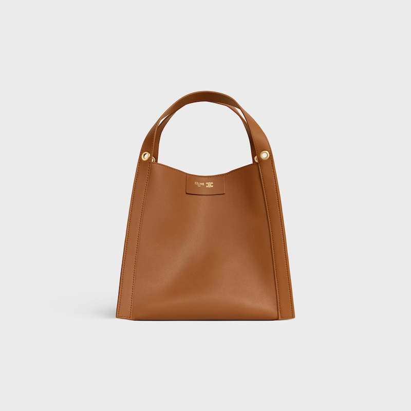 borsa cubo piccola in morbida pelle di vitello