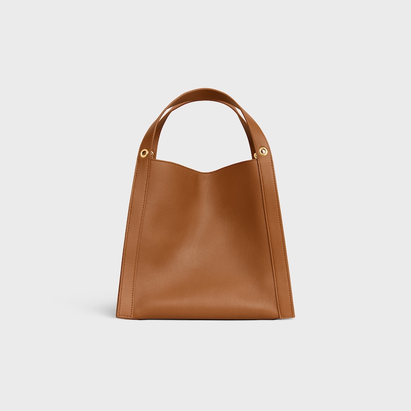 borsa cubo piccola in morbida pelle di vitello