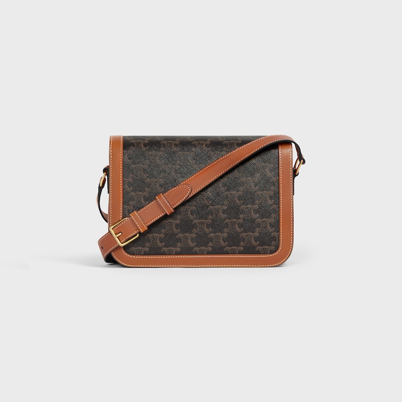 borsa classique triomphe in tela triomphe e pelle di vitello