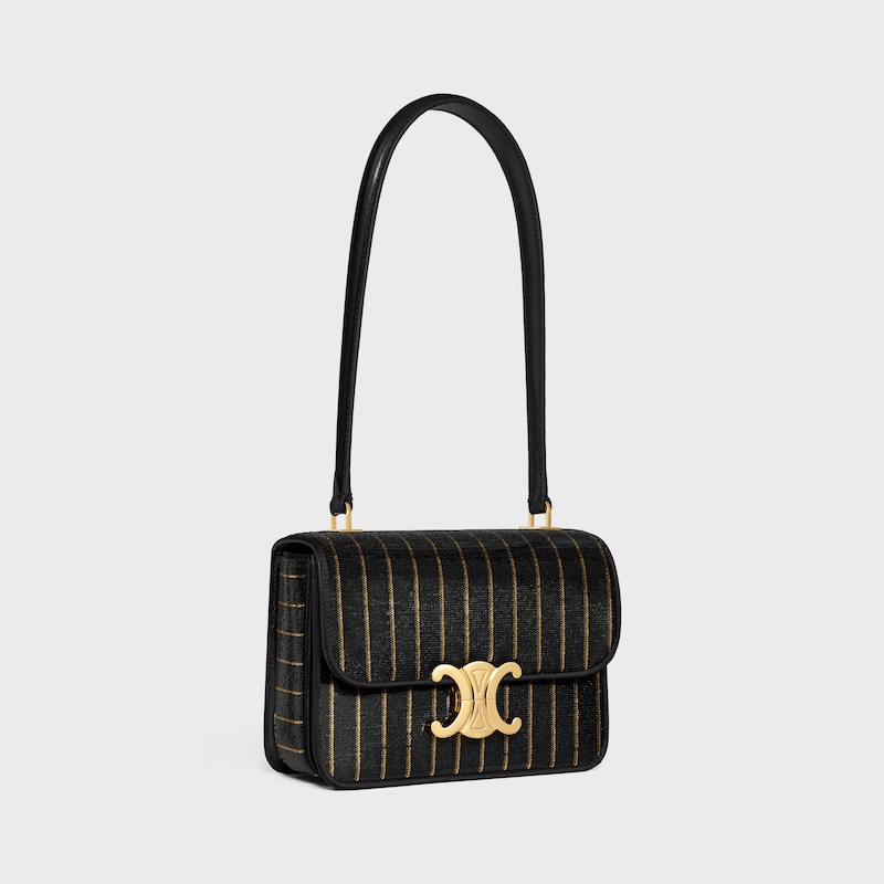 borsa teen garance in paillettes a righe