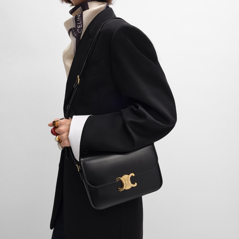 borsa classique triomphe in vitello lucido