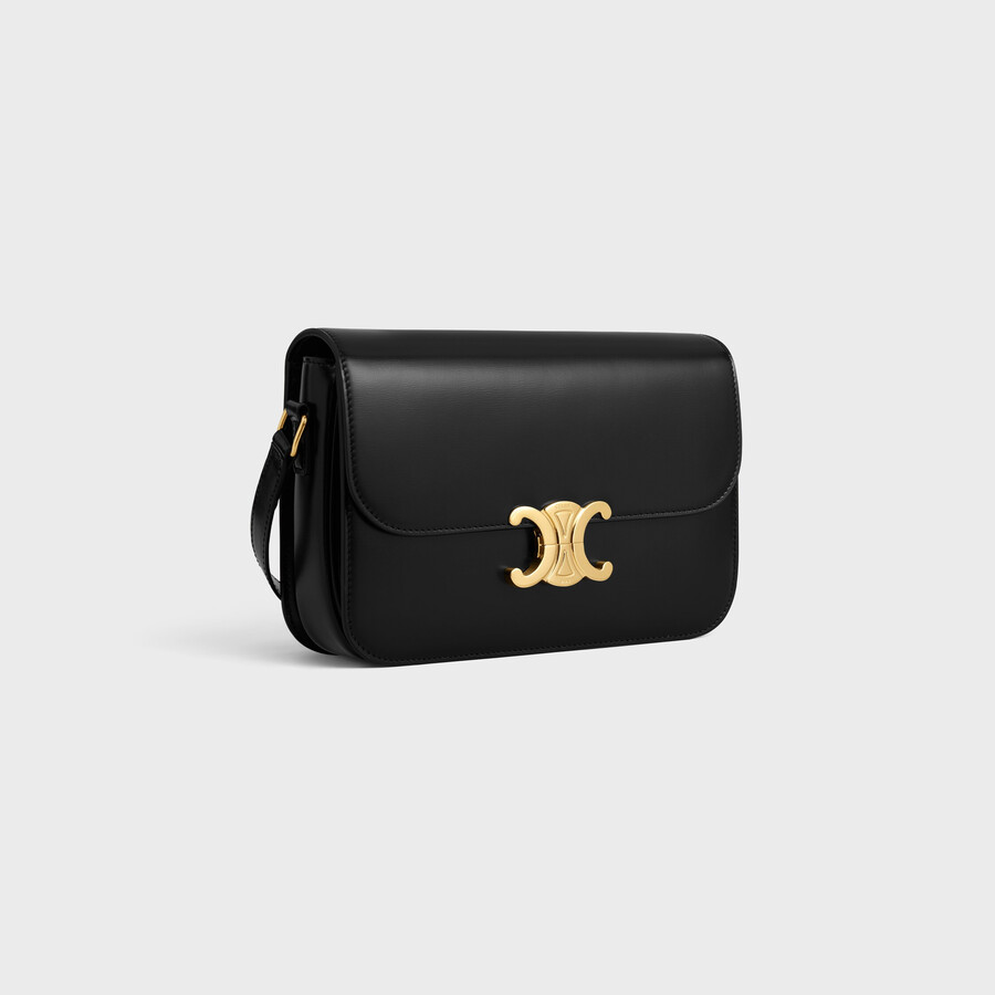 borsa classique triomphe in vitello lucido