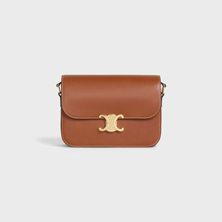 borsa classique triomphe in vitello naturale