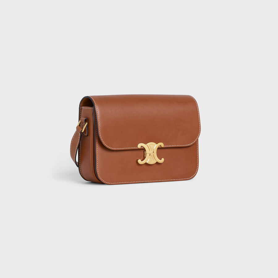 borsa classique triomphe in vitello naturale