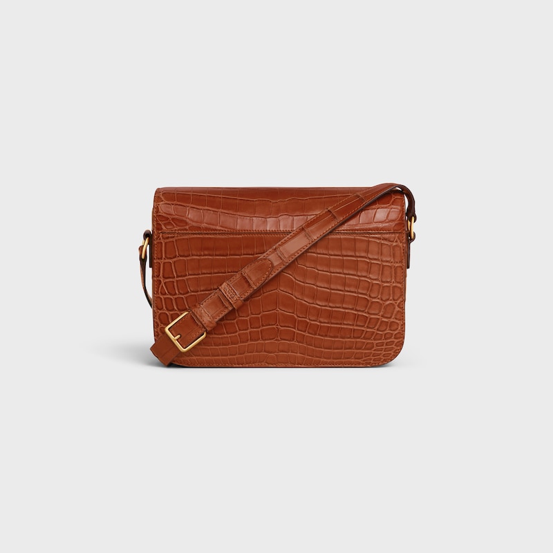 borsa classique triomphe in coccodrillo nilotico