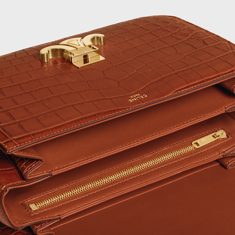 borsa classique triomphe in coccodrillo nilotico