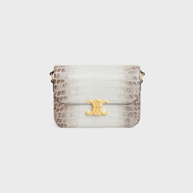 borsa classique triomphe in coccodrillo nilotico