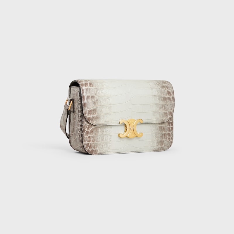 borsa classique triomphe in coccodrillo nilotico