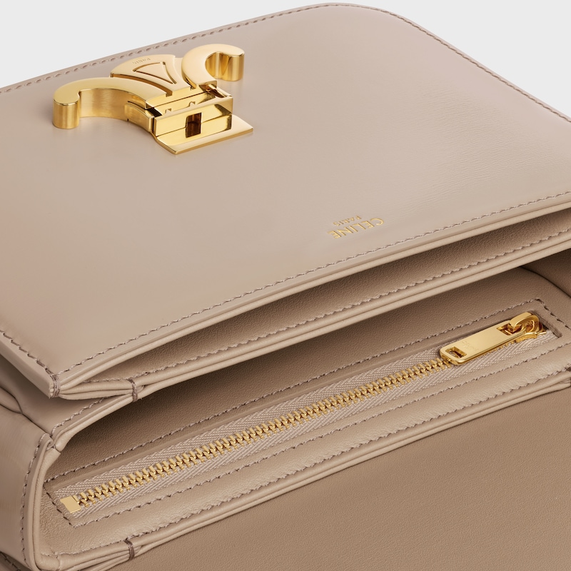 borsa teen triomphe in pelle di vitello lucida