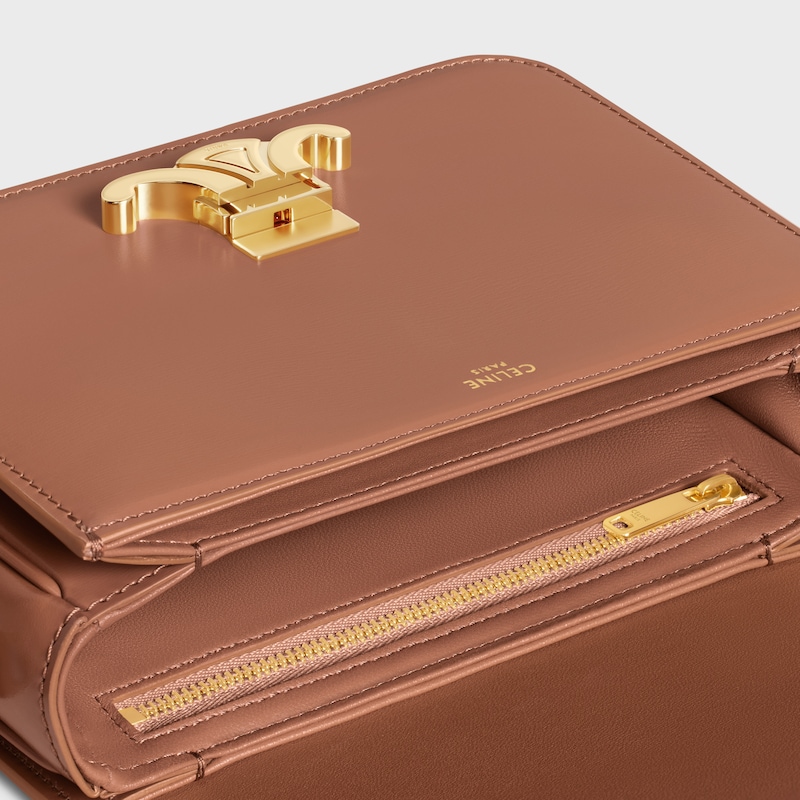 borsa teen triomphe in pelle di vitello lucida